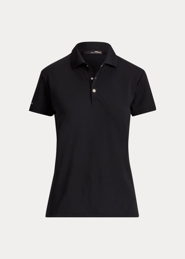 Polos Ralph Lauren Mujer Negros - Classic Fit Golf Tour - XULQH4569
